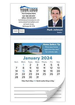 Custom printed calendars provides professional polish to your real estate promotional items