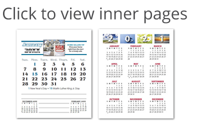 Full color real estate calendars for 2025