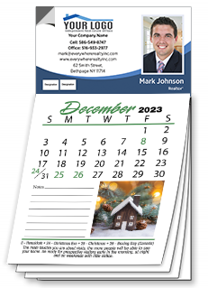 Real estate magnetic calendars 2023 for refrigerator calendar magnets