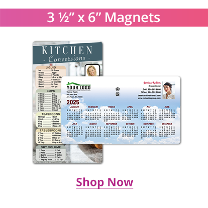 Real Estate Marketing Magnets Calendar 3.5''x6''