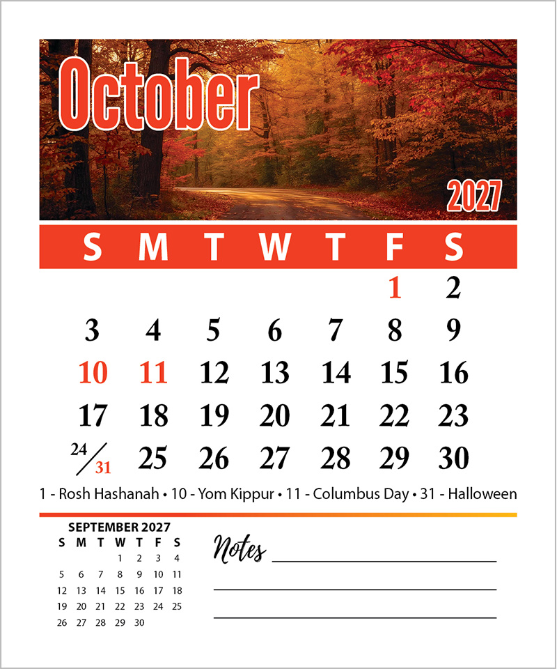 2023 General Theme 13 Month Tear Off Magnetic Calendars