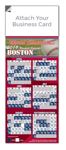 Peel-N-Stick Magnetic Real Estate Baseball Schedule