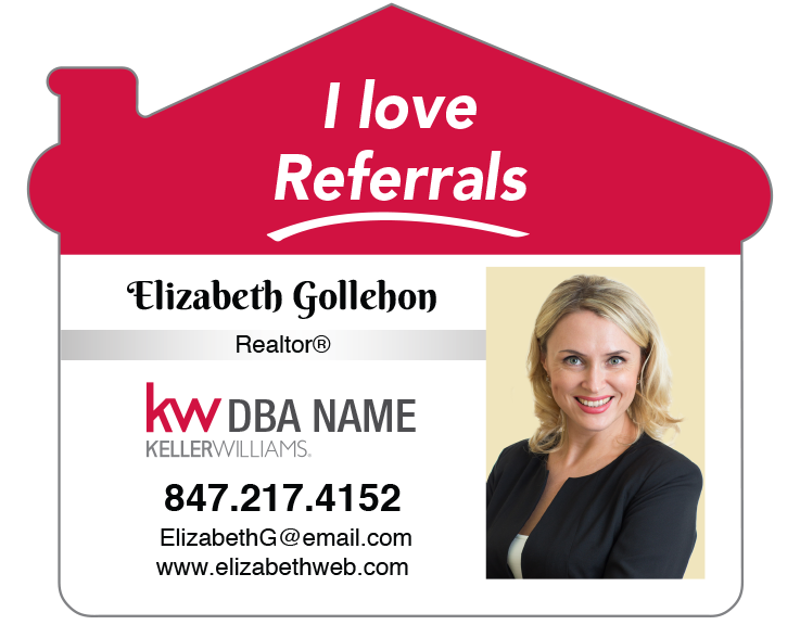 House shaped magnets for real estate agents
