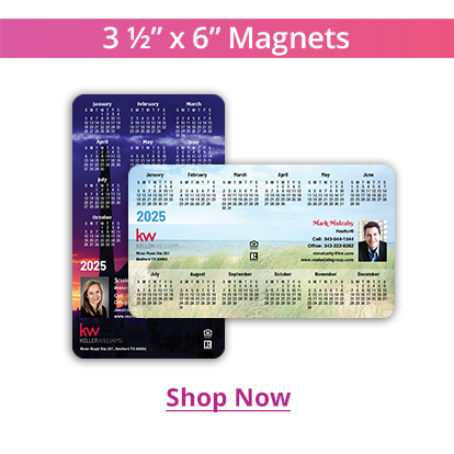 Real Estate Marketing Magnets Calendar 3.5''x6''