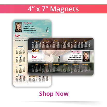 Calendar Magnets for Real Estate Agents 4''x7''