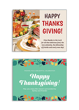 Century 21 Affiliated Standard Real Estate Thanksgiving Postcards 
