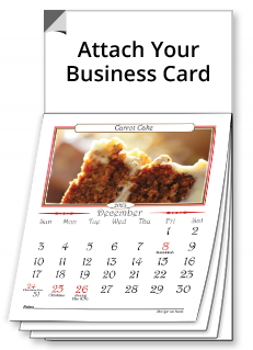 Real estate magnetic calendars 2023 with recipes on magnet business card calendar