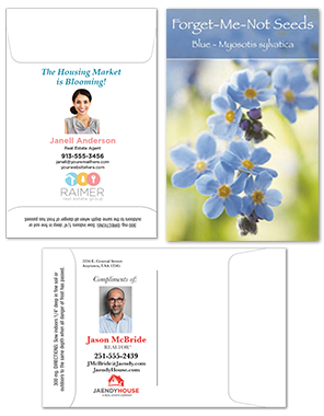 Full Color Customized Seed Packets for Realtor Promotion Giveaway | RealEstateCalendars.com