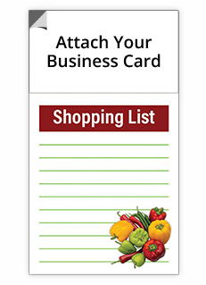 Magnetic Notepads for business cards and real estate agents