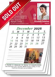 Real estate magnetic calendars 2026 for refrigerator calendar magnets
