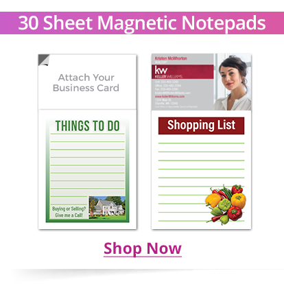 30-sheet notepad real estate promotional item