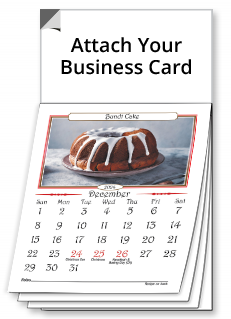 Real estate magnetic calendars 2025 with recipes on magnet business card calendar